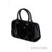 Купить женскую черную сумку с отделкой из замши и лака впереди онлайн в интернет-магазине - арт.91692_1